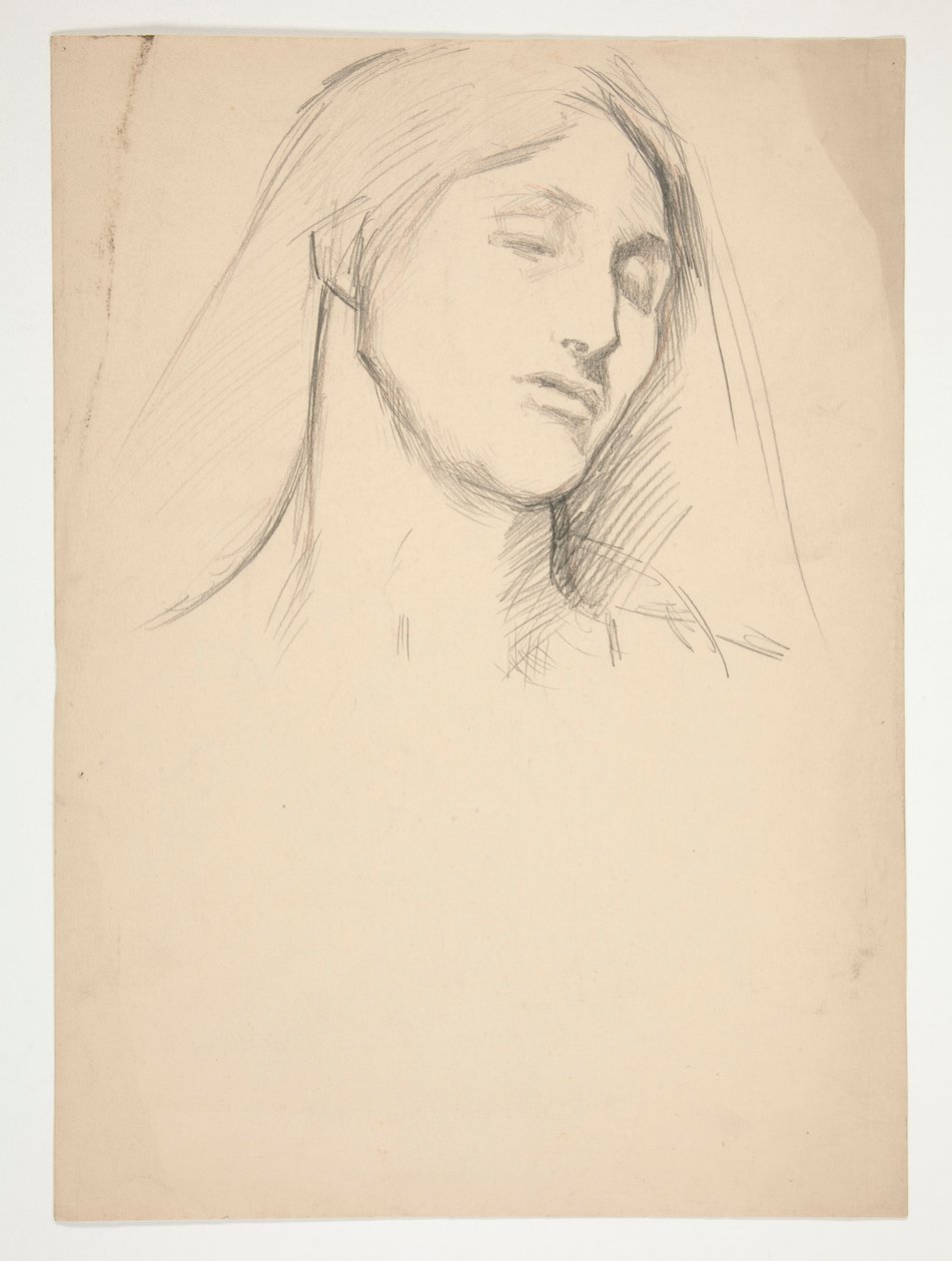 Tanulmány egy nőről alkotó: Edwin Austin Abbey