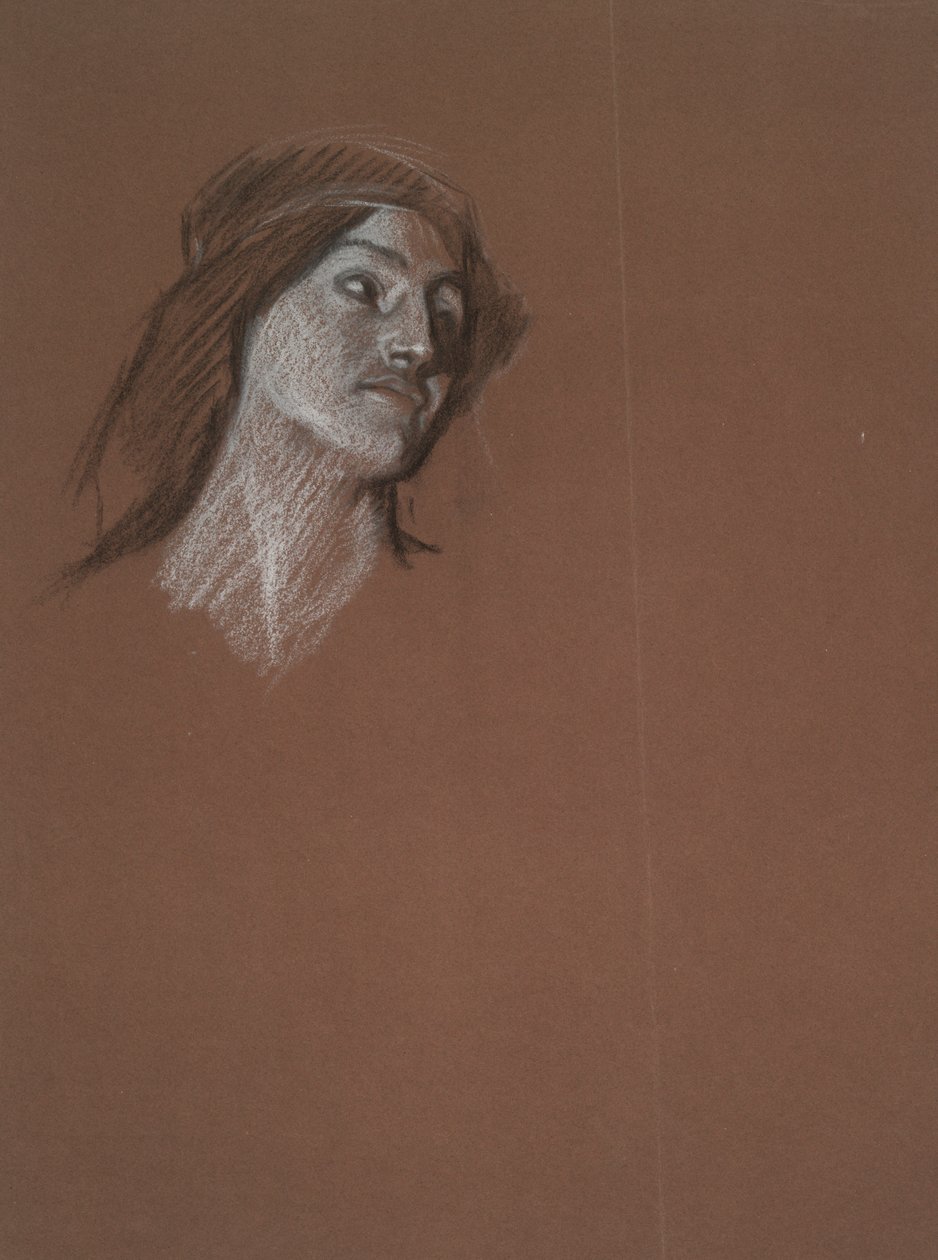 Tanulmány a nőről alkotó: Edwin Austin Abbey