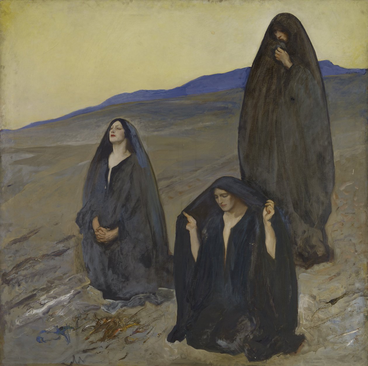 A Három Mária, 1905-1910 körül alkotó: Edwin Austin Abbey
