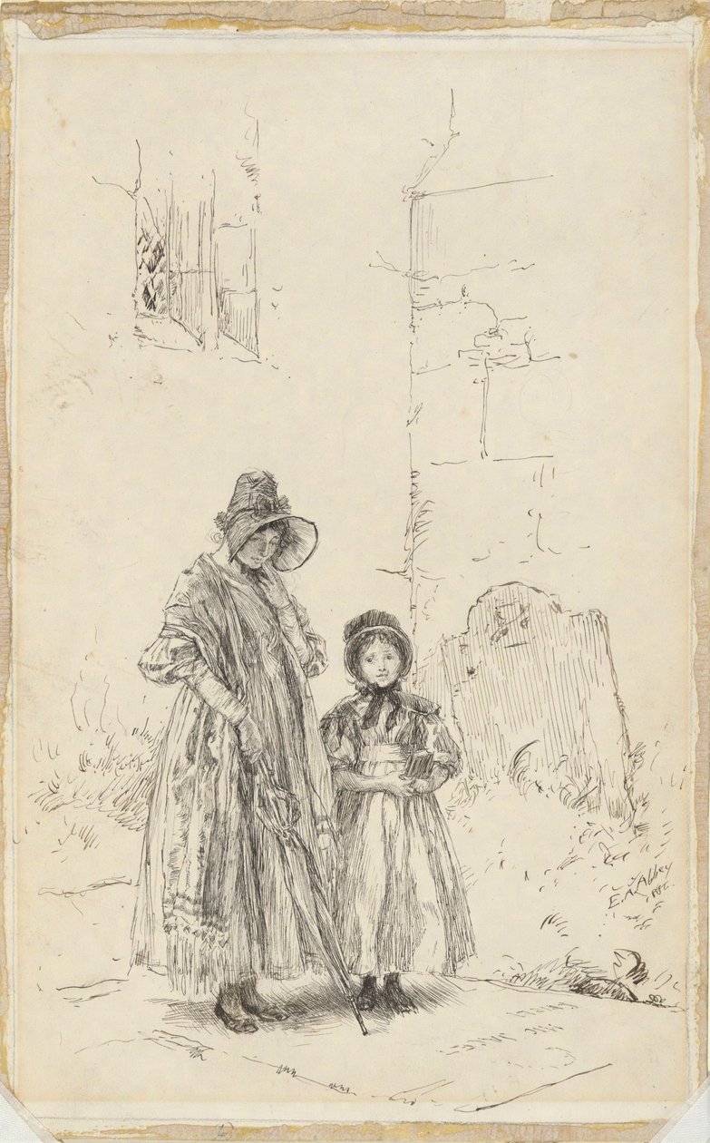 A vikárius, A csendes életből alkotó: Edwin Austin Abbey