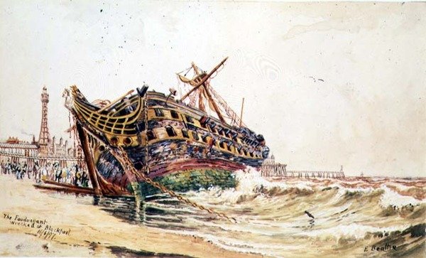 A „Foudroyant” tönkrement Blackpoolban alkotó: Edwin Beattie