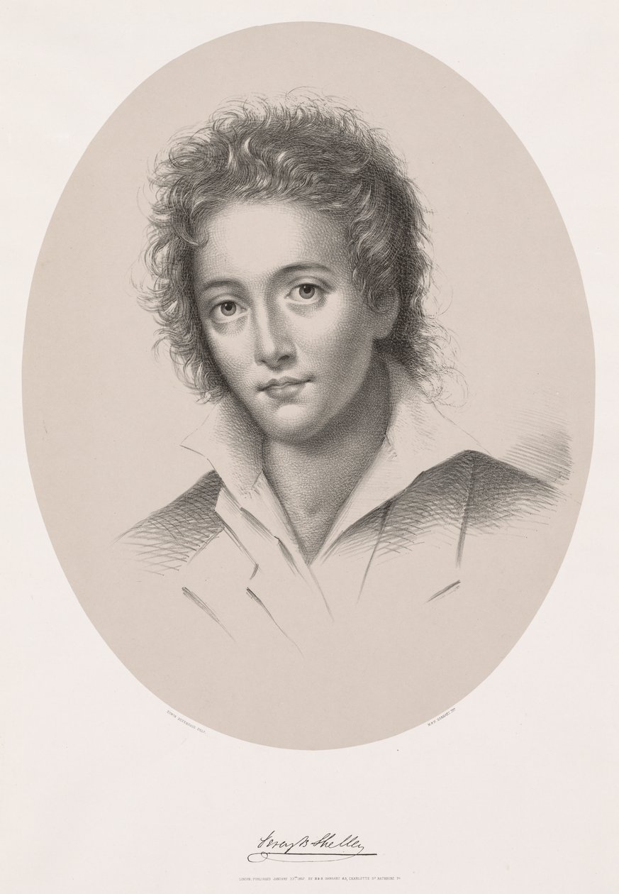 Percy Bysshe Shelley, 1867. alkotó: Edwin Beyerhaus