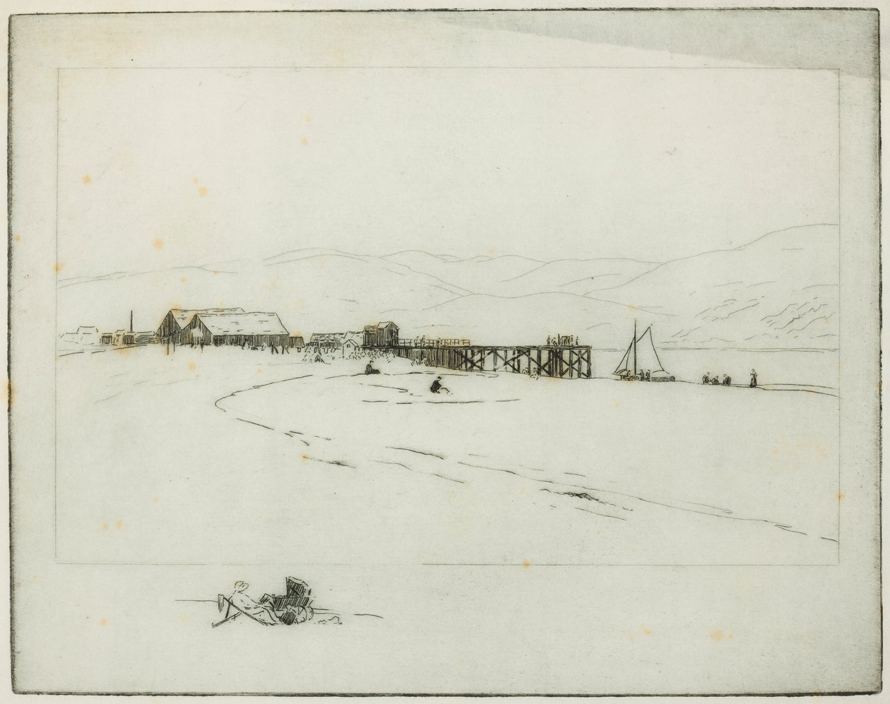 A móló (rézkarc) alkotó: Edwin Butler Bayliss