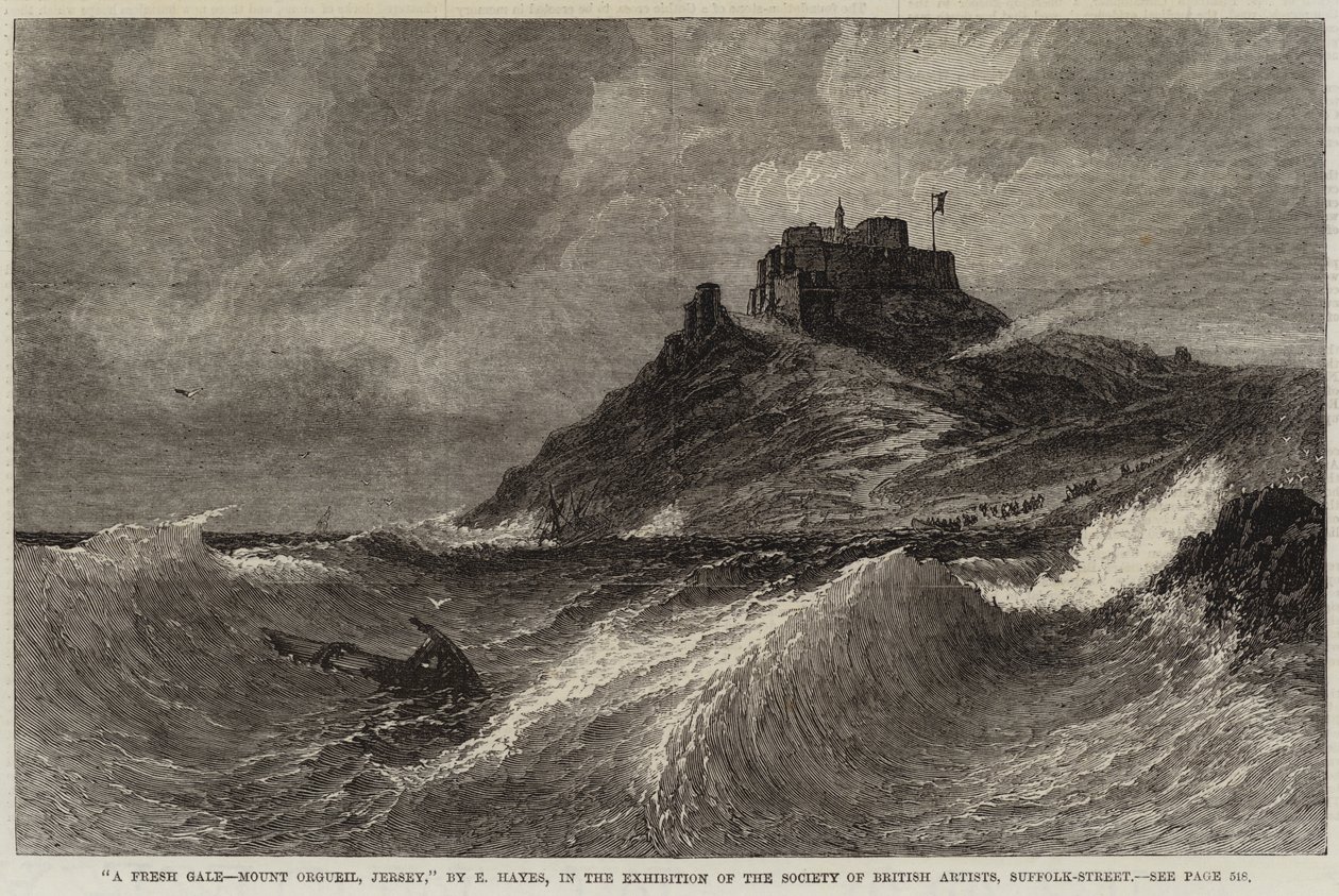 Friss Gale, Mount Orgueil, Jersey alkotó: Edwin Hayes