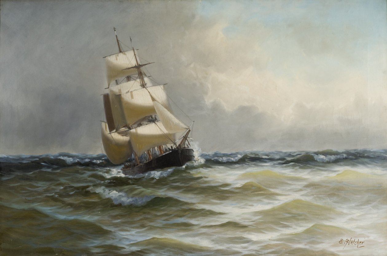 Tengeri táj alkotó: Edwin Henry Eugene Fletcher