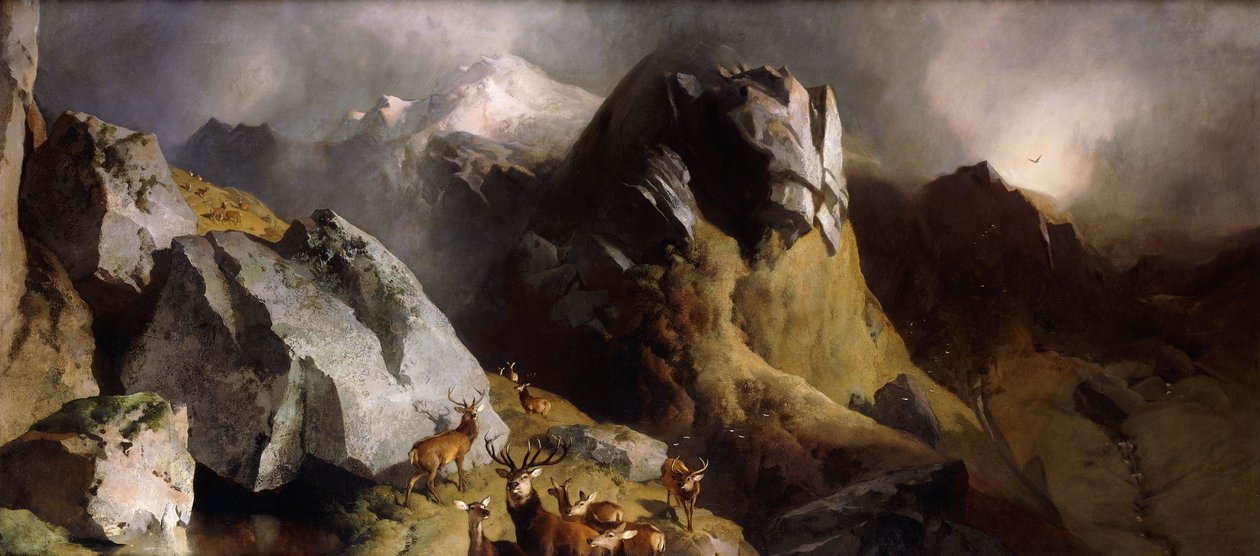 A Szarvas-hágó, 1852 körül alkotó: Edwin Landseer