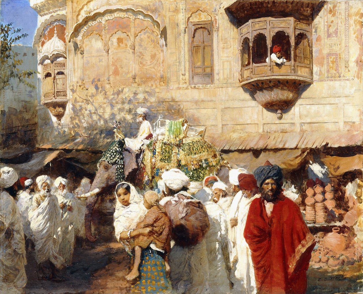 Egy utca Jodphurban, Indiában, alkotó: Edwin Lord Weeks