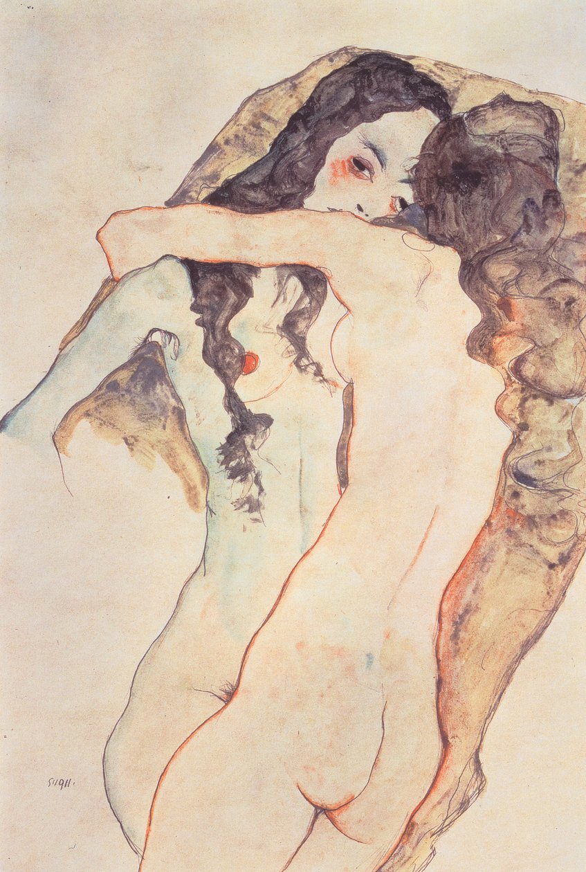Két nő ölel alkotó: Egon Schiele