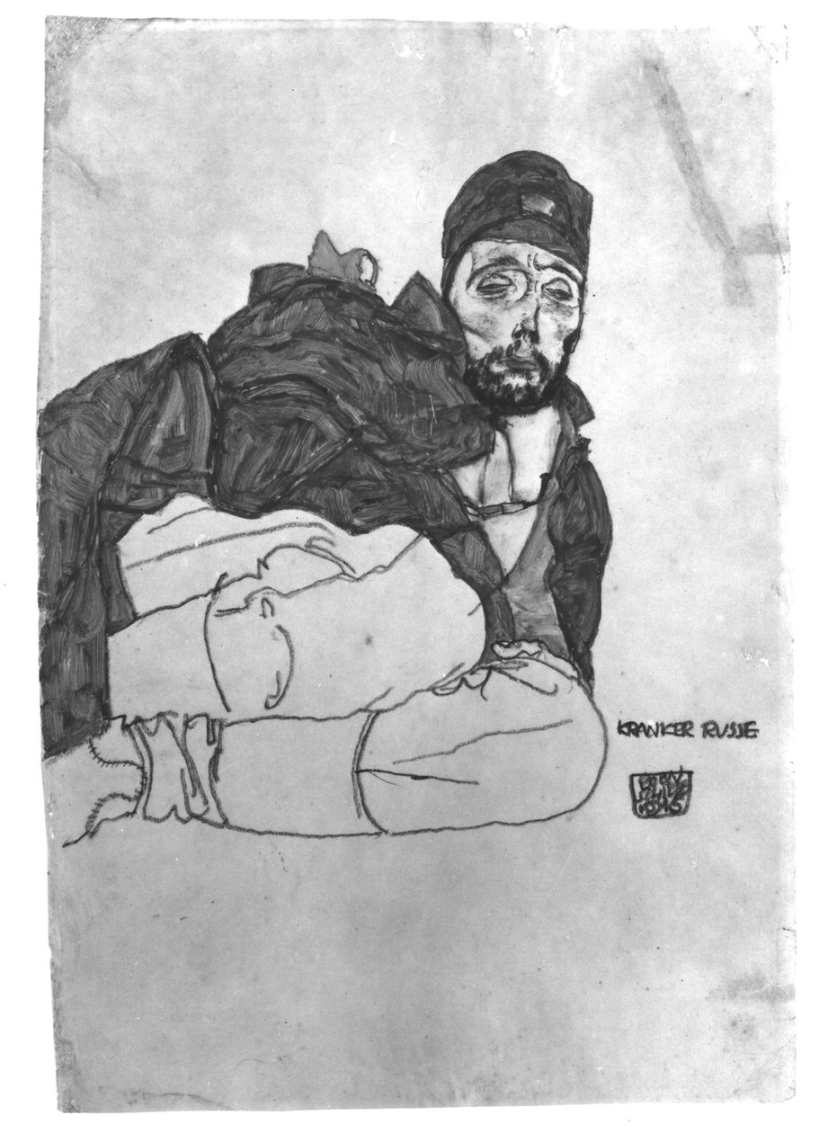 Egy beteg orosz, 1915 alkotó: Egon Schiele