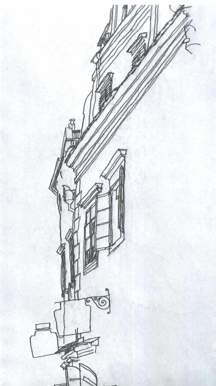 Régi oromfalú házak Český Krumlovban alkotó: Egon Schiele