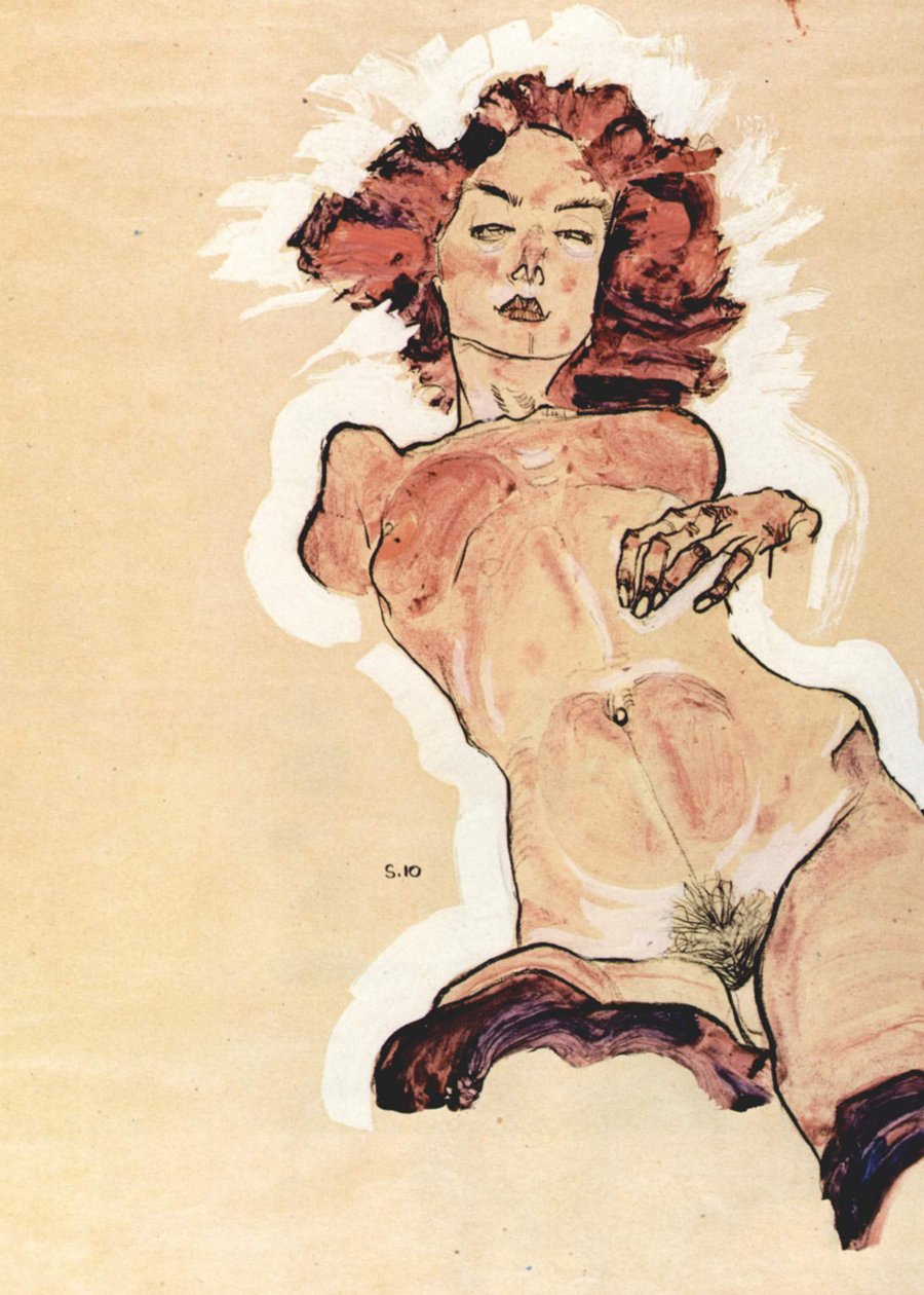 Női akt alkotó: Egon Schiele