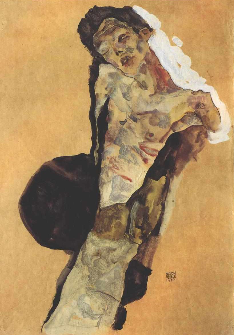 Félidős önbemutató alkotó: Egon Schiele
