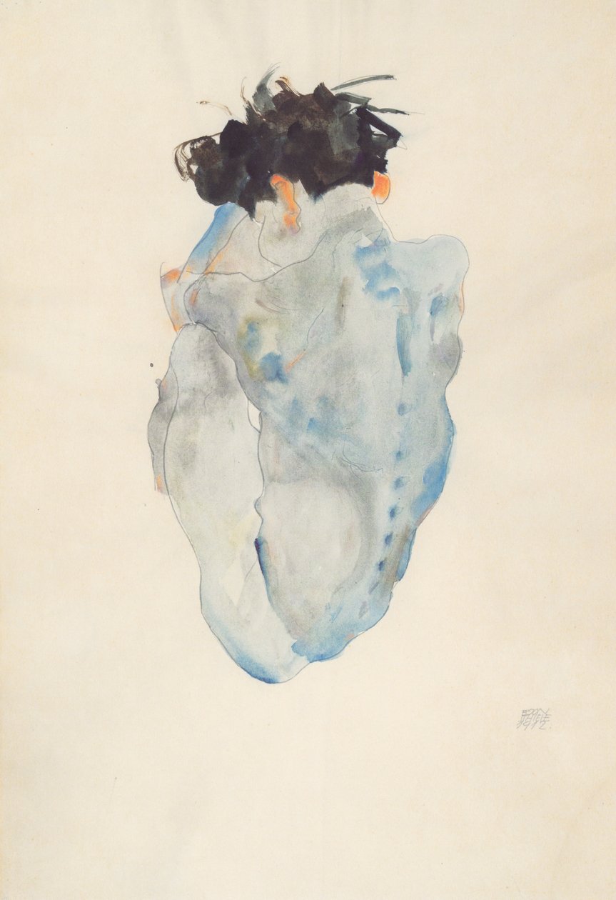 Guggolás alkotó: Egon Schiele