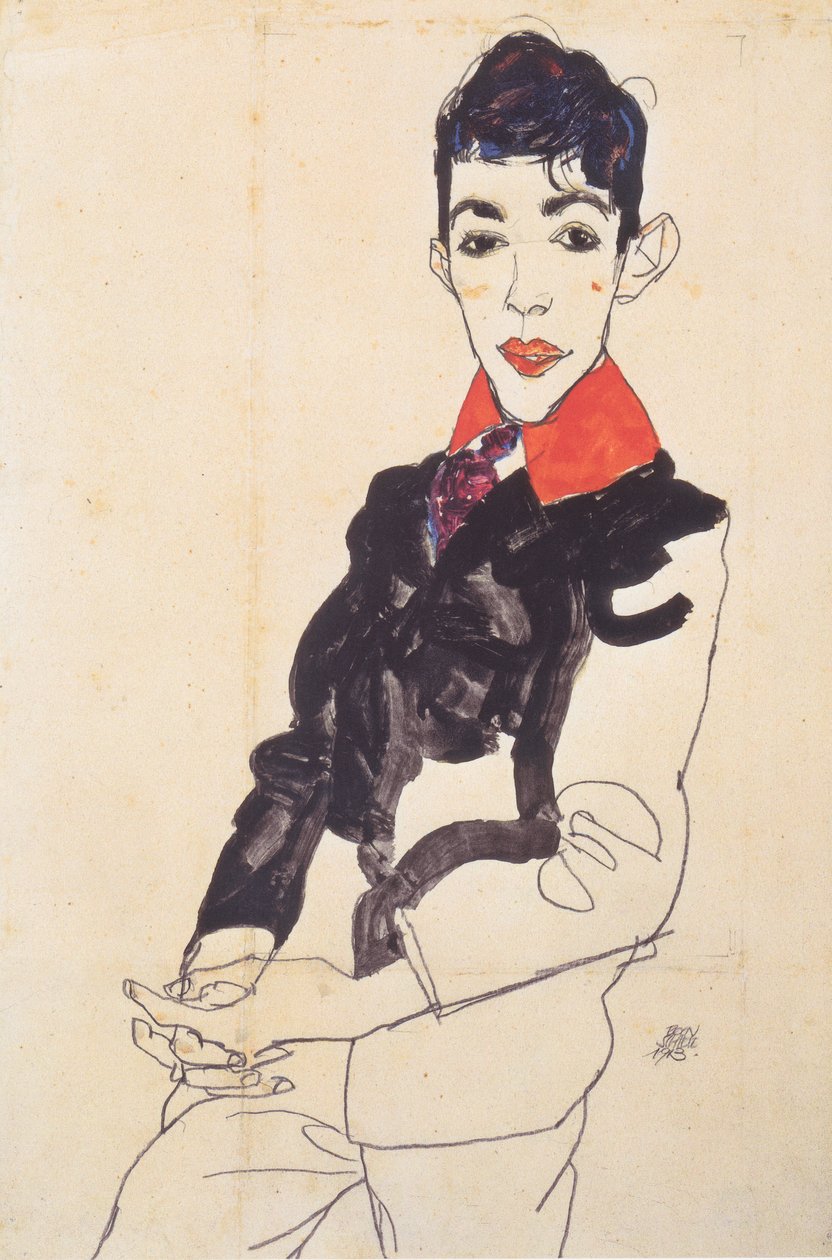 Erich Lederer fiú portréja alkotó: Egon Schiele