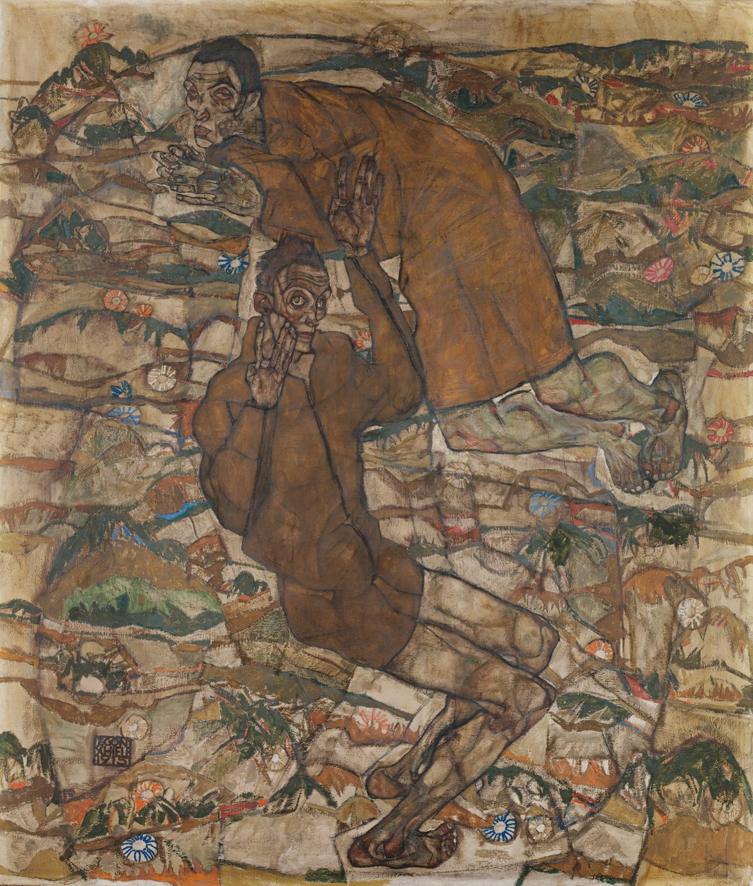 Lebegés (The Blind II) alkotó: Egon Schiele