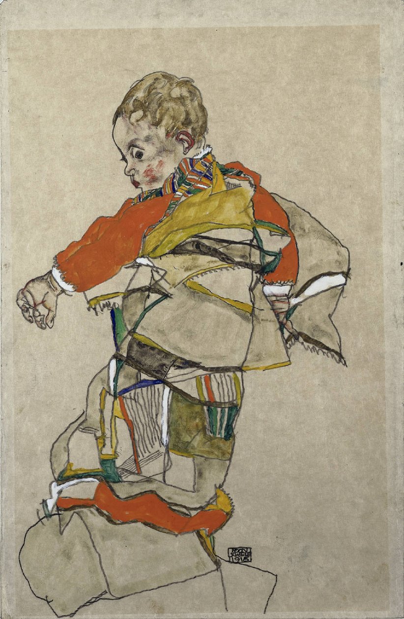 Egy gyermek portréja alkotó: Egon Schiele