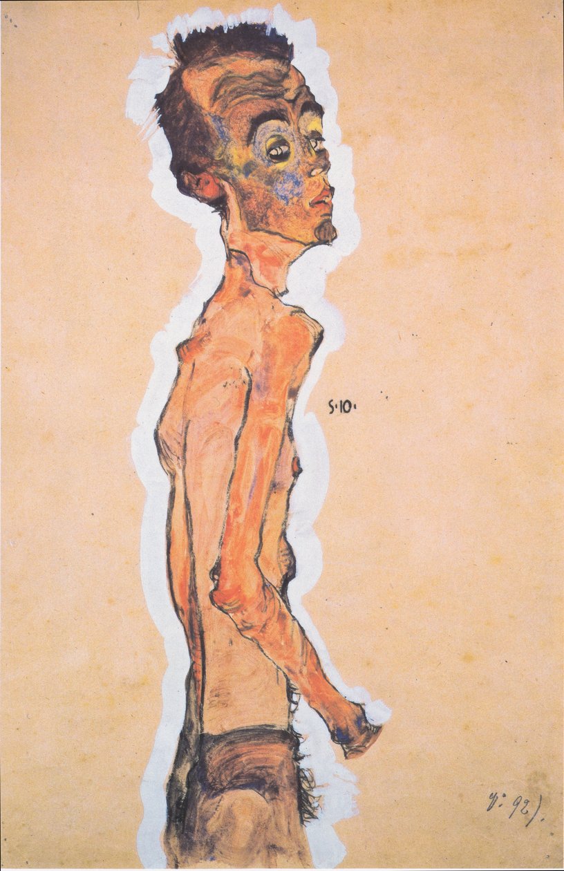 Önarckép alkotó: Egon Schiele