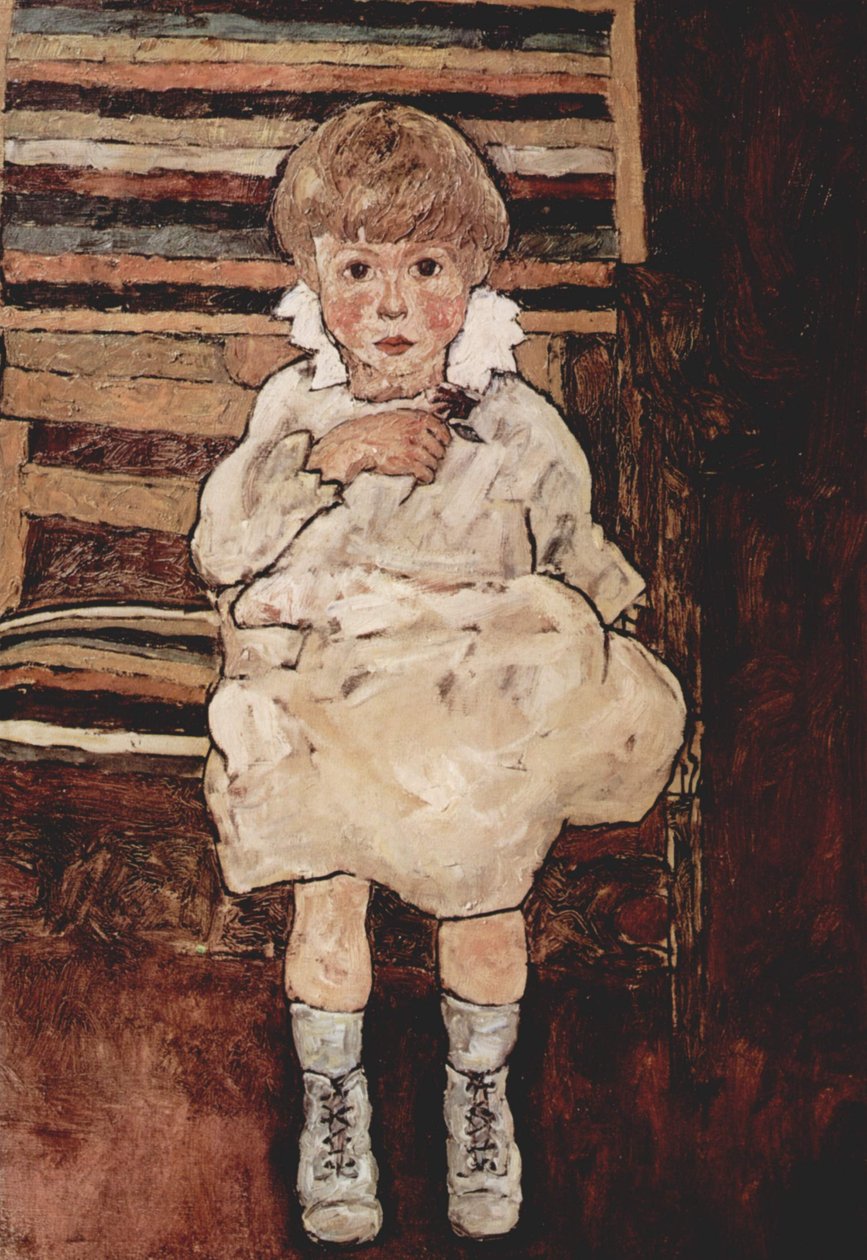 Ülő gyermek alkotó: Egon Schiele