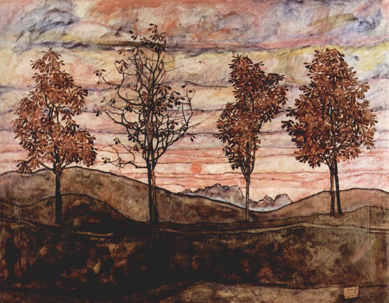 Négy fa alkotó: Egon Schiele