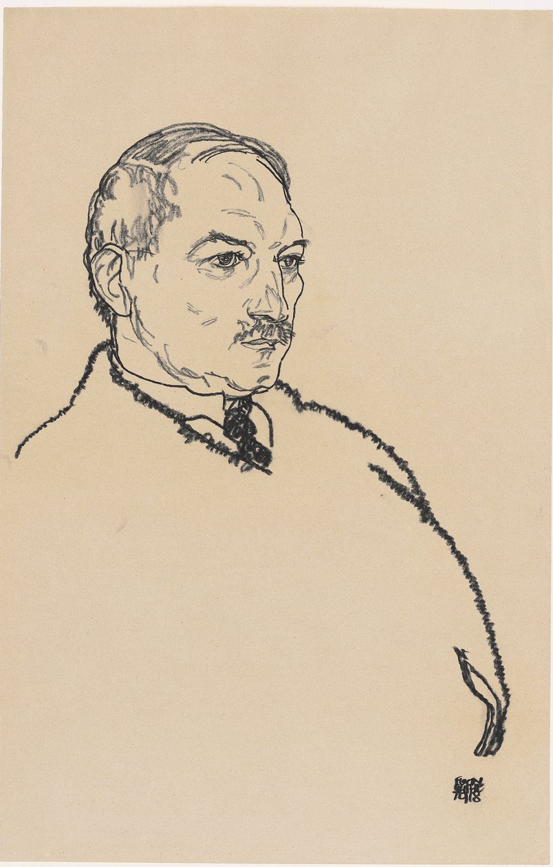Lederer augusztus, 1918 alkotó: Egon Schiele