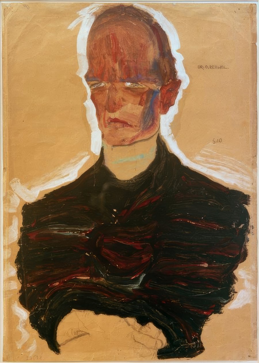 Portré Dr. Oskar Reichel alkotó: Egon Schiele