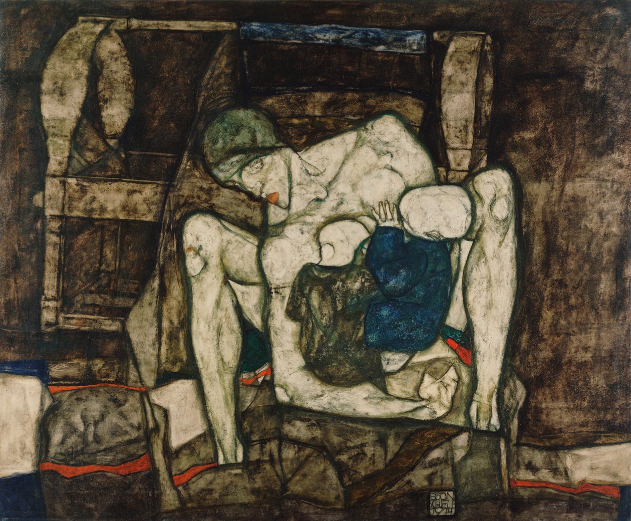 Vak anya, 1914. alkotó: Egon Schiele
