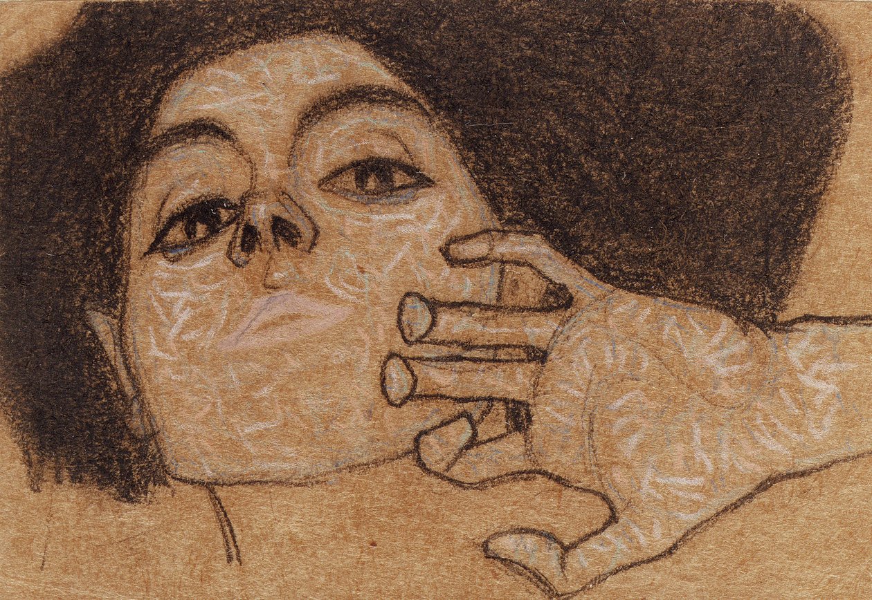Egy nő feje, 1907-8 alkotó: Egon Schiele