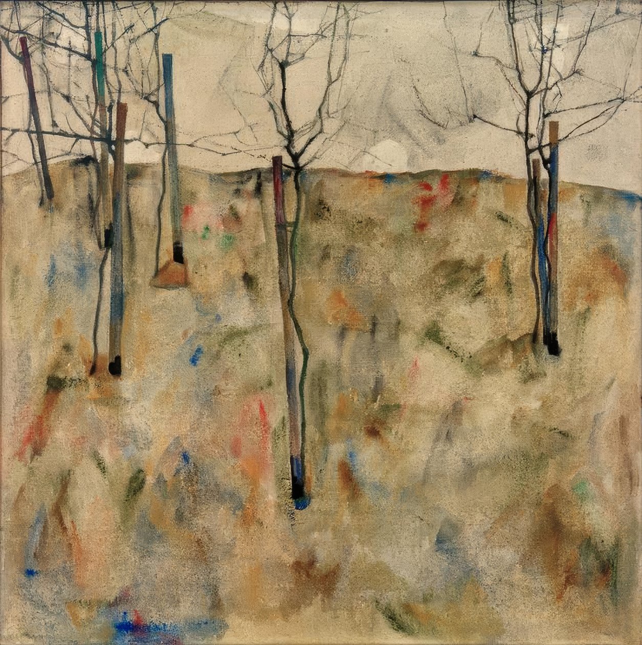 Csupasz fák alkotó: Egon Schiele