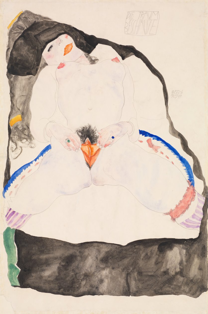 Álomban megfigyelve, 1911. alkotó: Egon Schiele