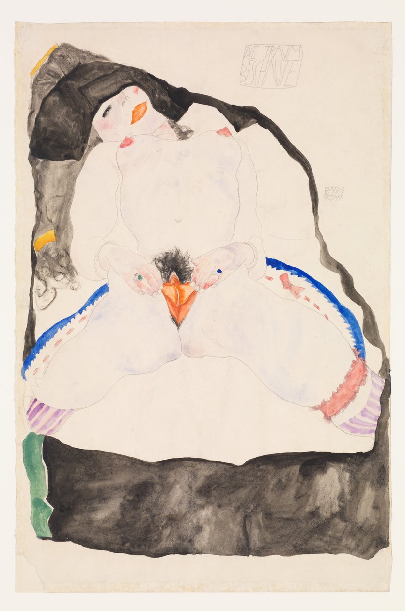 Álomban megfigyelve, 1911. alkotó: Egon Schiele