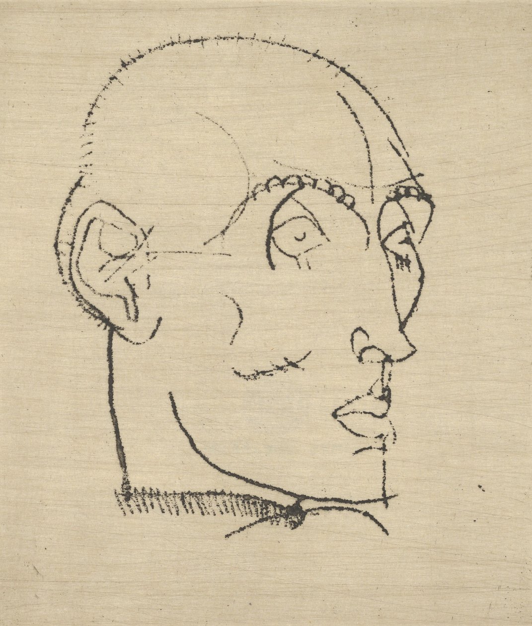Férfi portré, 1914. alkotó: Egon Schiele