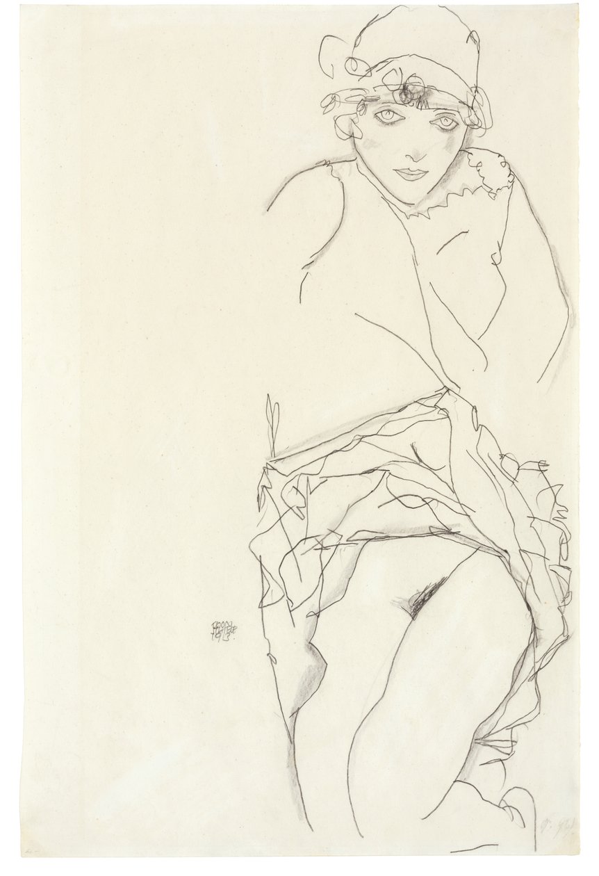 Női portré, 1913 alkotó: Egon Schiele