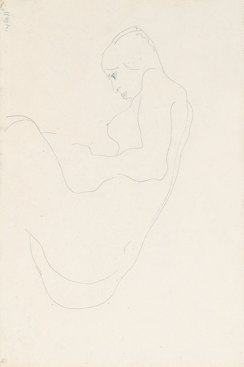 Ülő akt, 1912 alkotó: Egon Schiele