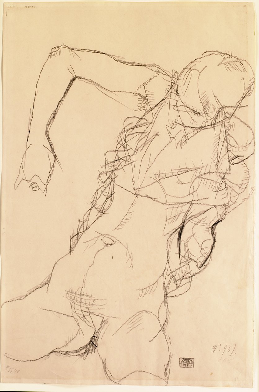 Ülő akt, 1914 alkotó: Egon Schiele