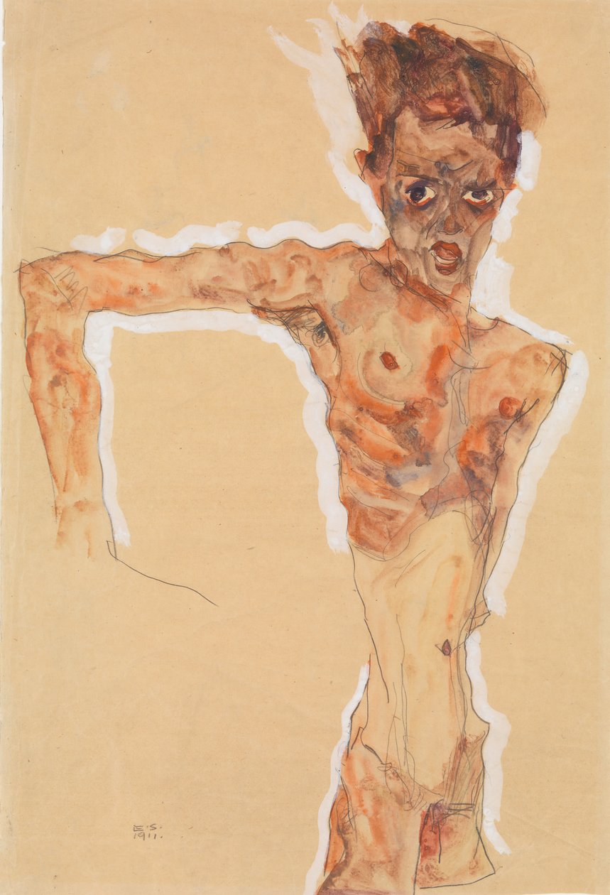 Önarckép, 1911. alkotó: Egon Schiele