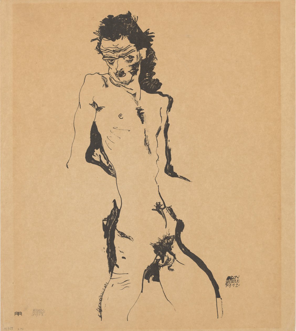 Önarckép, 1912. alkotó: Egon Schiele