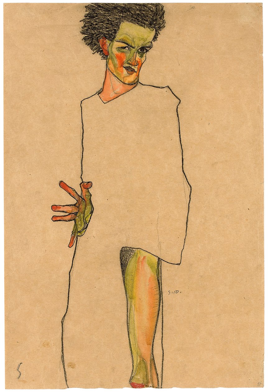 Önarckép alkotó: Egon Schiele