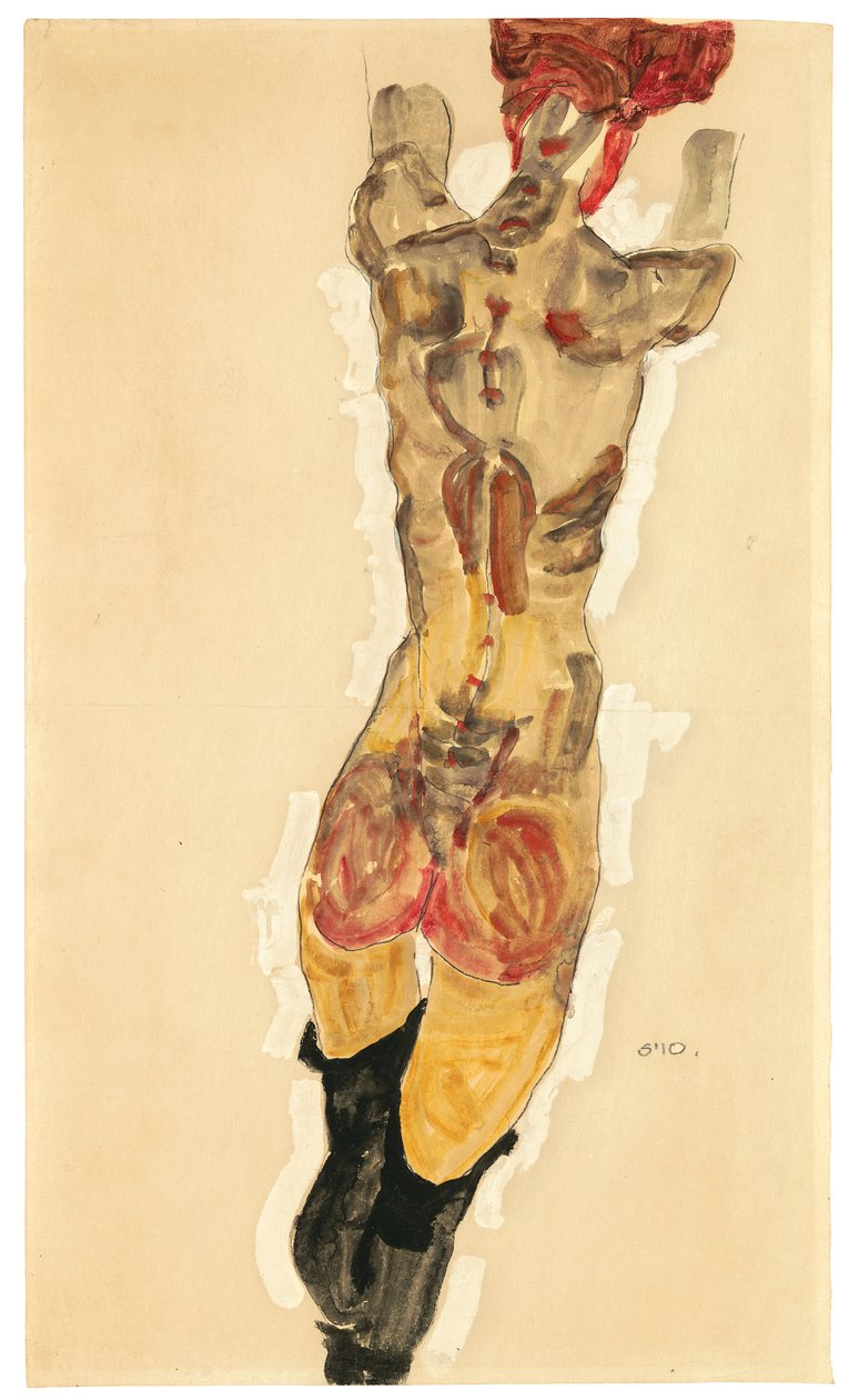 Meztelenül állva, 1910 alkotó: Egon Schiele