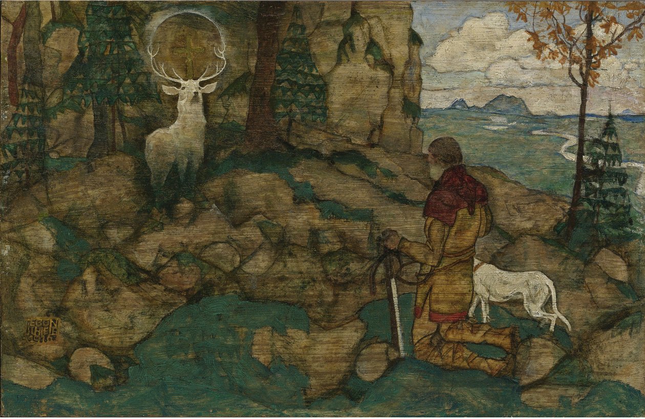 Szent Hubert látomása alkotó: Egon Schiele