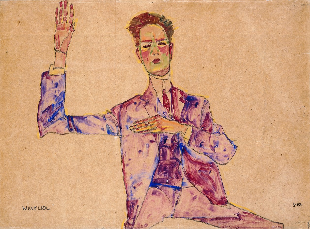Willy Lidl, 1910 alkotó: Egon Schiele