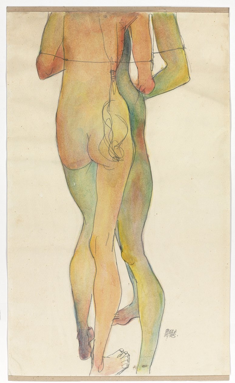 Két álló akt, 1913 alkotó: Egon Schiele