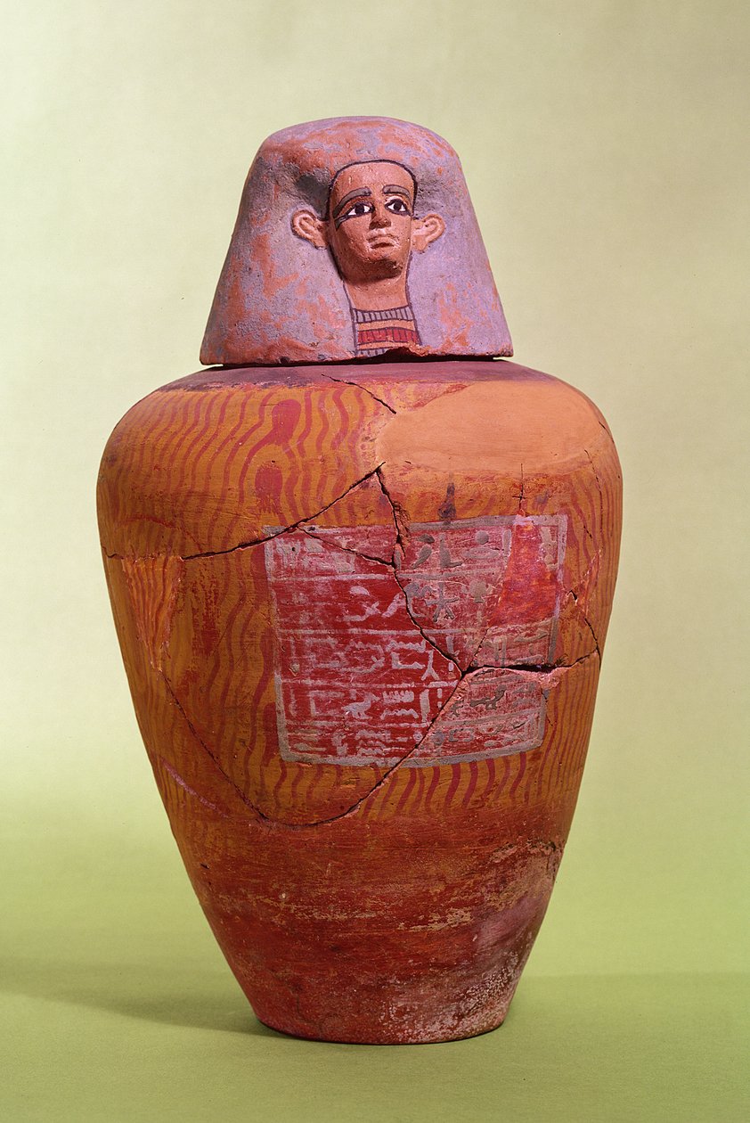 Kanópusüveg, Abüdosz (kerámia) alkotó: Egyptian