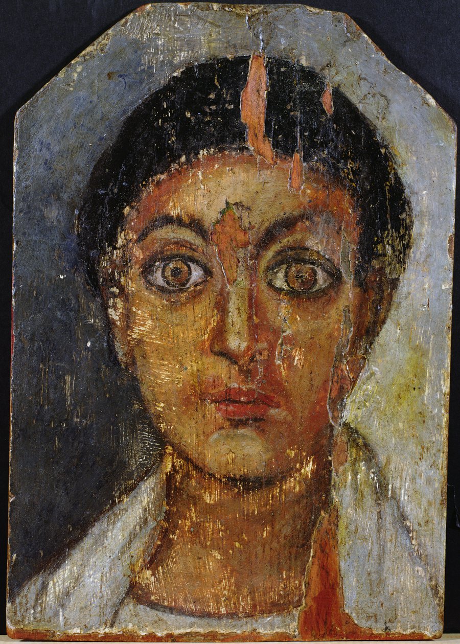 Fayum egy fiatal férfi portréja, 2.-3. század (enkausztikus viasz fán) alkotó: Egyptian