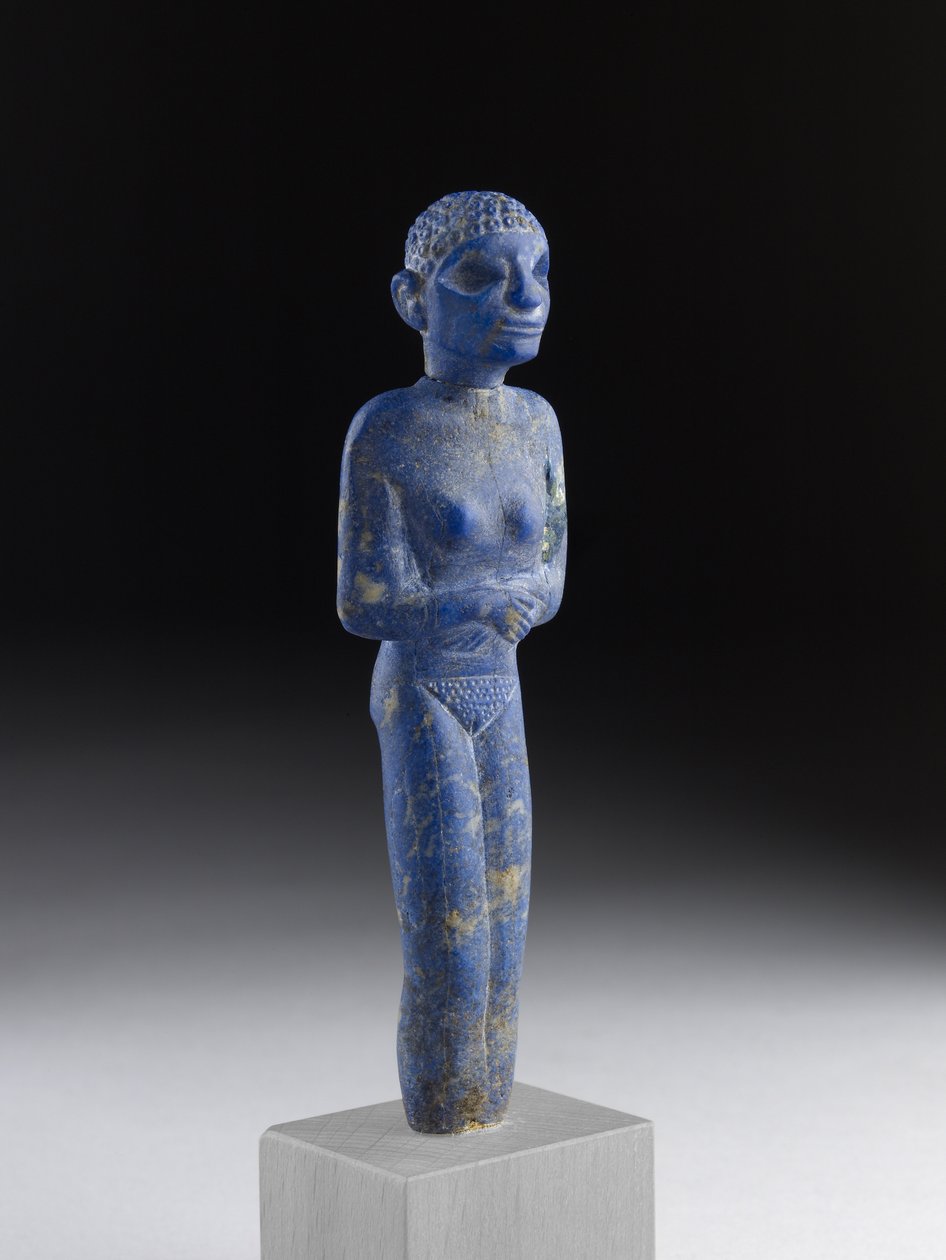 Női alak, kora dinasztikus korszak (lapis lazuli) alkotó: Egyptian