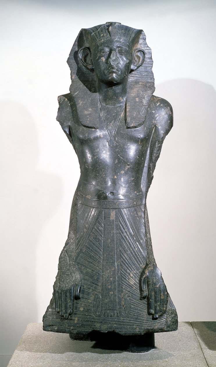 III. Szeszosztrisz (Kr. e. 1878-1843) középkorú szobra, Deir el-Bahri, Théba, Kr. e. 1850 körül (gránit) alkotó: Egyptian 12th Dynasty