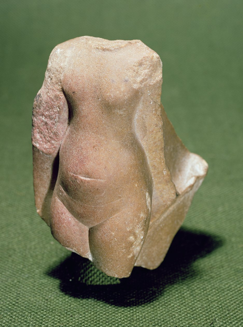 Egy egyiptomi hercegnő torzója, valószínűleg Tell el-Amarna-ban találták, Újbirodalom (kvarcit) alkotó: Egyptian 18th Dynasty