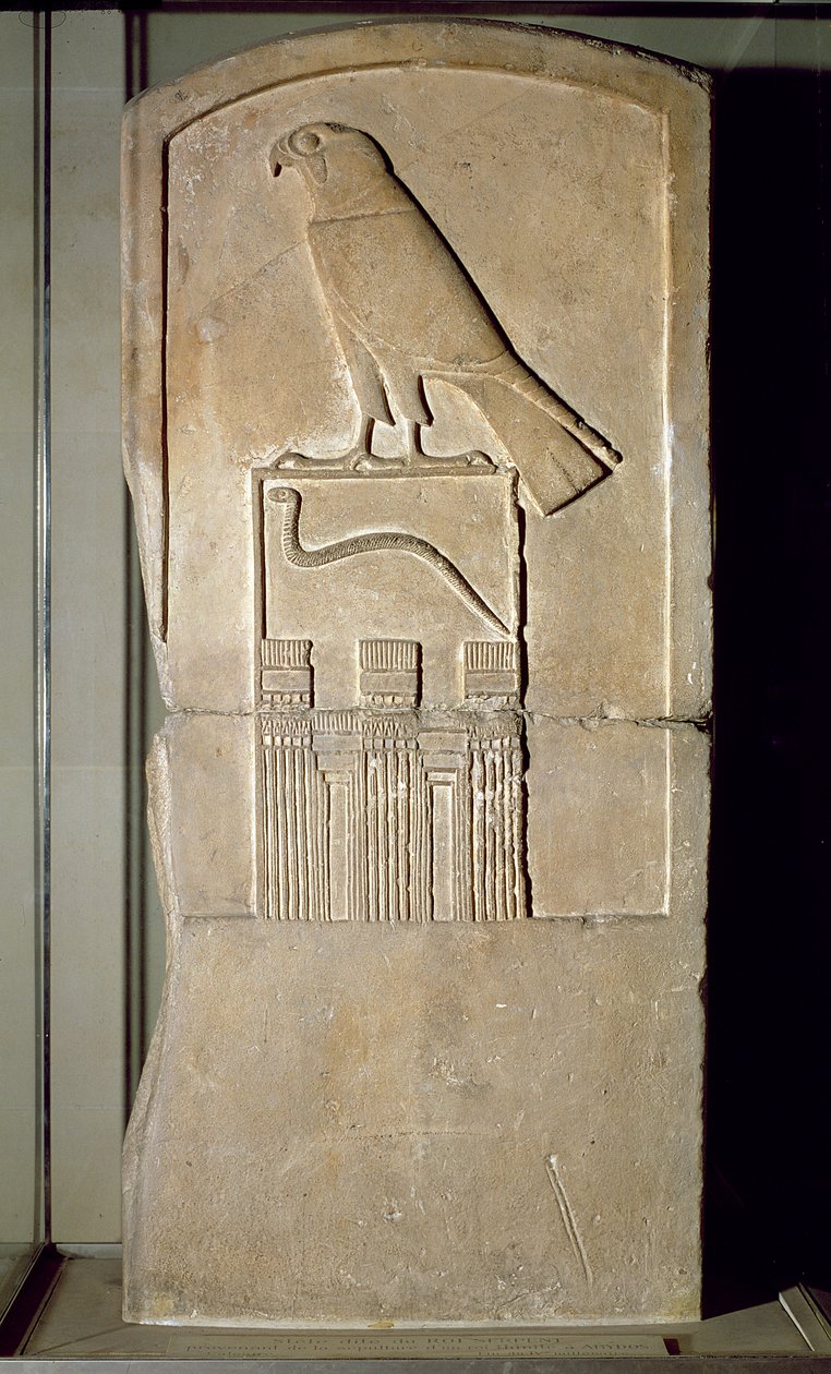 Kígyókirály stela, ie 3000 körül (mészkő) (lásd még: 391195) alkotó: Egyptian 1st Dynasty