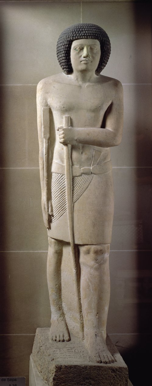 Sepa szobra, Óbirodalom (festett mészkő) alkotó: Egyptian 3rd Dynasty