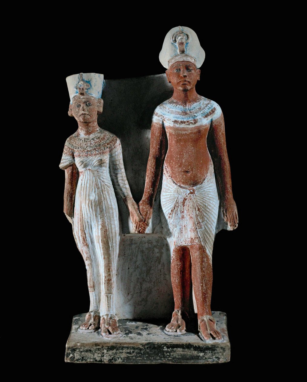 Akhnaton és Nefertiti figurái ... alkotó: Egyptian 18th Dynasty