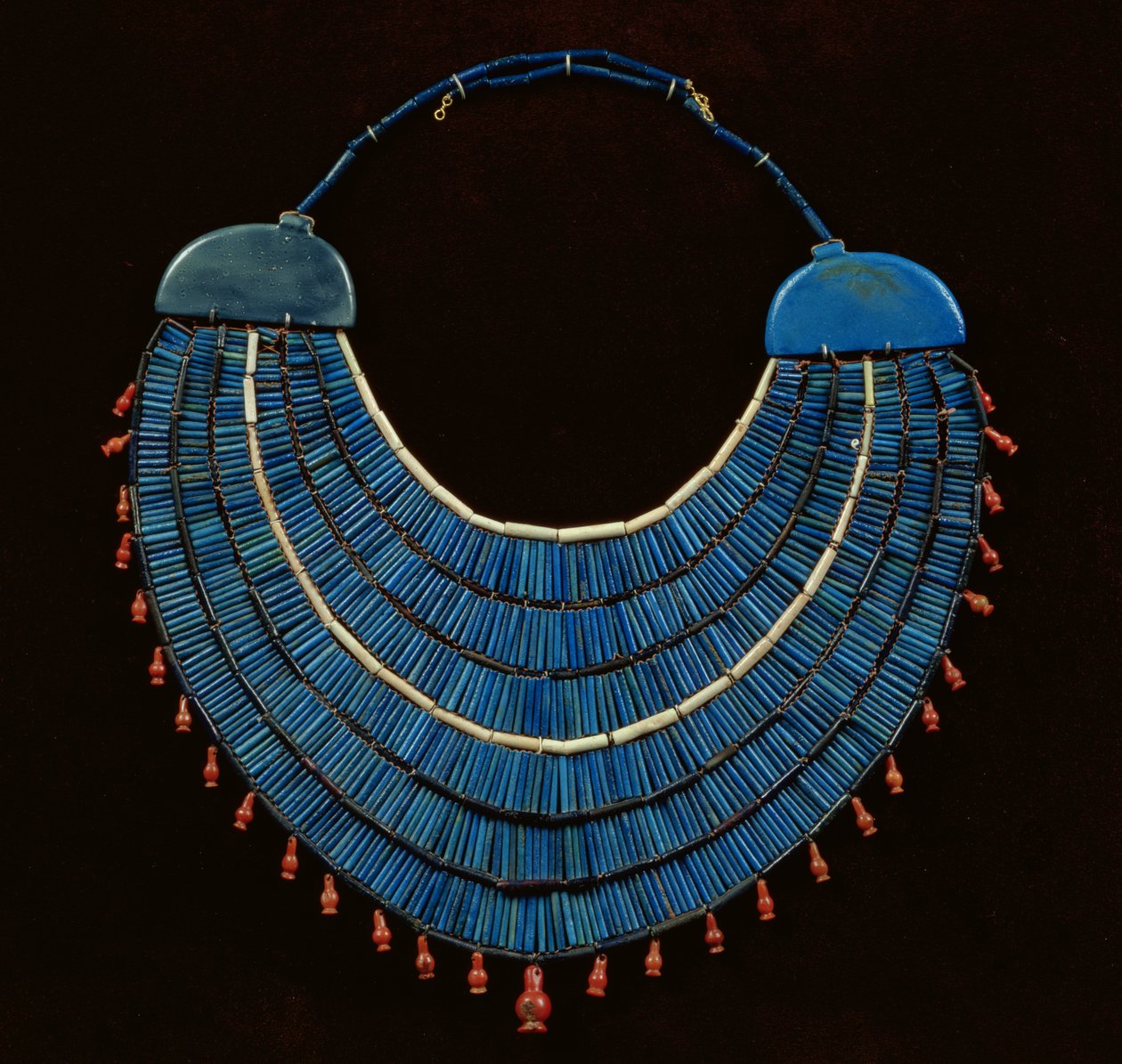 Ousekh nyaklánc, Új Királyság (fajansz) alkotó: Egyptian 18th Dynasty